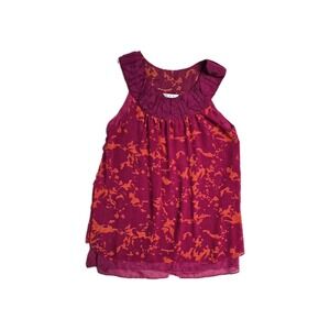CAbi #999 Sleeveless Layered Blouse Tunic Top Tank Women's Size S NWT
